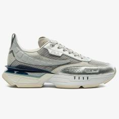 Imagem de Tênis Feminino Renno Racer 2000 Prata Bege Branco Fila F02L00277-6249-Feminino