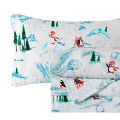 Imagem de Elegant Comfort Conjunto de lençóis luxuosamente macios de flanela de veludo para férias de 4 peças - qualidade premium - aconchegante e quente, veludo felpudo de flanela de flanela de Natal - King,