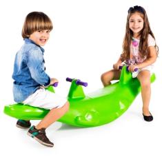 Imagem de Gangorra Crocodilo Divertida Verde