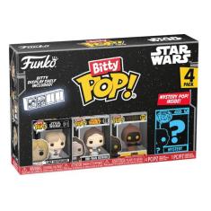 Imagem de Funko Bitty Pop Star Wars Mini Toys 4 Personagens + Display