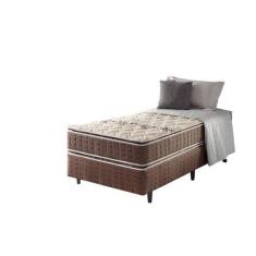 Imagem de Cama Box Solteiro + Colchão Espuma D70/D28 2 Pillow Top Orleans 88X188