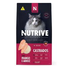 Imagem de Ração Gatos Nutrive Select Castrados Frango e Arroz 10,1kg