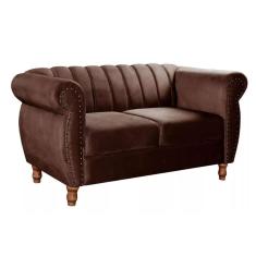 Imagem de Sofá Realeza Decorativo Chesterfield Namoradeira Retrô Bella Decor