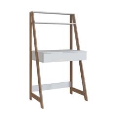 Imagem de Escrivaninha Estante com 1 gaveta Nova Móbile Branco Montana - Emovell