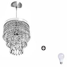 Imagem de Lustre Pendente De Cristal Acrílico Manucrillic Com Lâmpada