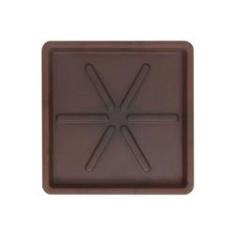 Imagem de Prato Vasart Para Vaso Quadrado Rusty - 25 x 3 cm