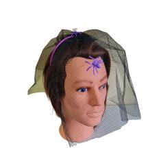 Imagem de Fantasia Halloween Tiara Viúva Véu c/ aranha Adulto/infantil