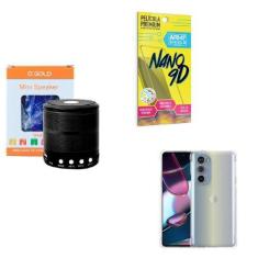 Imagem de Kit Caixa De Som + Capinha Motorola Edge30 Pro + Película 9D - Agold