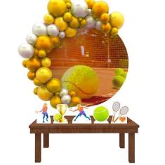 Imagem de Kit Decoração Painel Redondo Festa de Aniversário Infantil Tenis