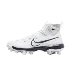 Imagem de Nike Chuteira de beisebol masculina Alpha Huarache NXT MCS (DJ6519-102, branco/platina pura/azul marinho)