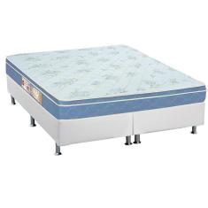 Imagem de Cama Box King: Colchão Espuma D45 Sleep Max + Base Crc Courano White(193x203)