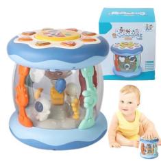 Imagem de Brinquedos musicais iluminados,Brinquedos musicais iluminados | Carrossel de astronauta Push Spin com projetor,Brinquedo de atividade sensorial fofo, habilidade motora fina, aprendizagem para crianças