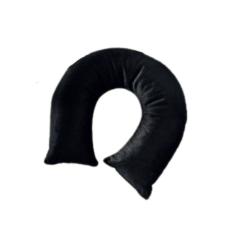 Imagem de Travesseiro de Pescoço Para Viagem Veludo Preto Hedrons