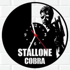 Imagem de Relógio De Madeira Mdf Parede Sylvester Stallone Cobra - 3D Fantasy