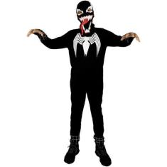 Imagem de Fantasia Venom Infantil Longo Com Gorro - Fantasias Carol Ef
