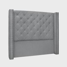Imagem de Cabeceira Cama Box Solteiro 90 cm Vicenza Linho Cinza S04 - D'Rossi