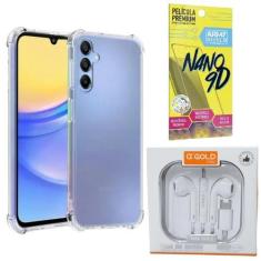 Imagem de Capinha Antishock Galaxy A05 + Fone Tipo-C + Pelicula 9D - Armyshield
