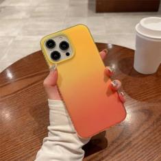 Imagem de Capa de telefone luxuosa gradiente Aurora Laser para iPhone 14 Plus 13 12 11 Pro Max à prova de choque arco-íris colorido fosco capa pára-choque, YL, OG, para iPhone 14Pro Max