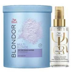 Imagem de Kit Wella Pó Descolorante 800G E Oil Reflection Light 100ml - Wella Pr