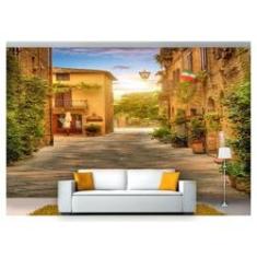 Imagem de Papel De Parede Cidade Antiga Rua Itália Vila Cda24