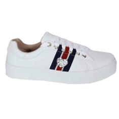 Imagem de Tênis Dk Use Shoes Com Coração de Pedrarias e Cadarço Bico Redondo