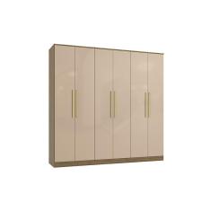 Imagem de Guarda-Roupa 6 Pts 4 Gvt Kappesberg Adapt Nogueira/Macadâmia