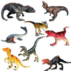 Imagem de 8pcs Behemoth Dinosaur Modelo Decoração Toy Kid Simulação Dinosaur Toy
