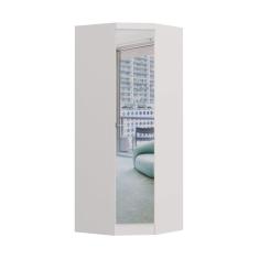 Imagem de Guarda Roupa Canto Oblíquo 1 Porta Infinity Móveis Castro Branco