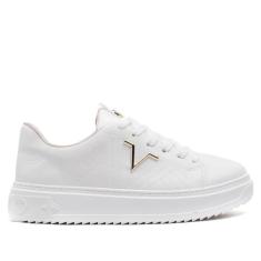 Imagem de Tênis Feminino Via Marte Flatform Costuras Branco-Feminino