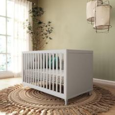 Imagem de Berço Americano 2 em 1 Fofura Branco Acetinado