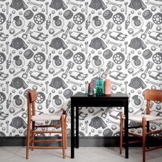 Imagem de Papel De Parede Adesivo Carros N012067 Rolo 0,58X3M