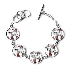 Imagem de DIYthinker Pulseira com pingente de corrente para pintura de música de rock Camel Headset