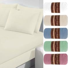 Imagem de Lençol Queen Basic Rolinho Malha Liso Buettner Branco