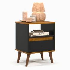 Imagem de Mesa De Cabeceira Quarto Apoio Lateral Cama Box Casal Estilo Decoração