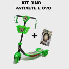 Imagem de Patinete Infantil Verde Dinossauro dm Toys Mais Ovo Dino