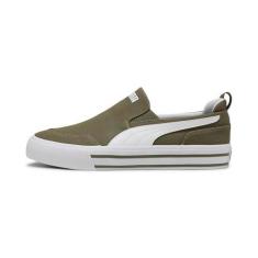 Imagem de PUMA Tênis masculino Court Classic Vulc Slip on, Verde Loden - branco puma, 42