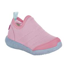 Imagem de Tênis Infantil Menina LED Flex Light Rosa Azul Kidy 020-1175-Feminino