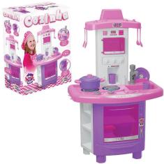 Imagem de Kit Cozinha Infantil Com Fogão +Talheres Acessórios 12 Peças