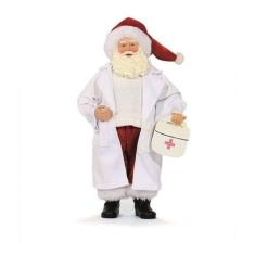 Imagem de Boneco Papai Noel Colecionáveis Médico Decoração Natal 27cm