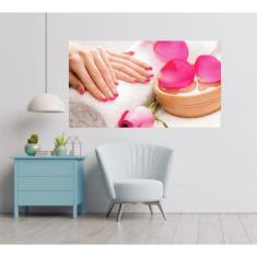 Imagem de Adesivo Decorativo Salão Unha Tamanho 90cm x 50cm