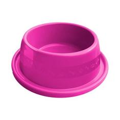 Imagem de Comedouro Plástica Anti-Formiga N.1, 350ml Rosa Furacão Pet para Cães