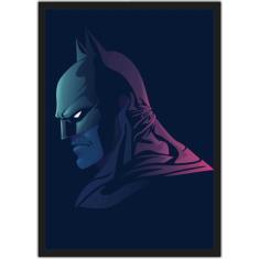 Imagem de Quadro Decorativo Batman Nerd Geek Super Heróis Decorações Com Moldura