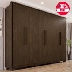 Imagem de Guarda-Roupa Casal 100% MDF 6 Portas e 6 Gavetas Titanium - Tudo de Móveis