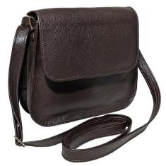 Imagem de Bolsa Feminina Couro Legitimo Clássica E Elegante Com Tampa - Art Mina