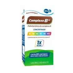 Imagem de Suplemento Vitamínico Complexo B12 com 20 comprimidos EMS 20 Comprimidos Revestidos