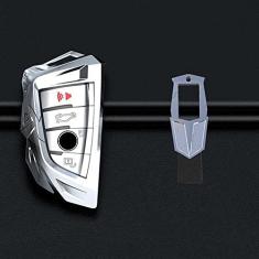 Imagem de TPHJRM Capa de chave de carro em liga de zinco Capa de chave, adequado para BMW 1 2 3 4 5 6 7 Série X1 X3 X4 X5 X5 X6 F30 F34 F10 F07 F20 G30 F15 F16