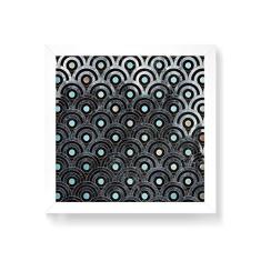 Imagem de Arte Maníacos Quadro Decorativo Mármore Círculos - 30x30cm (Moldura em laca )