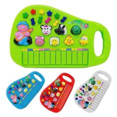 Imagem de Piano De Brinquedo Infantil Animais Da Fazenda Teclado Bebê - Toys