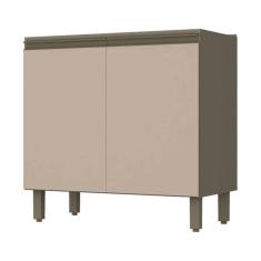 Imagem de Balcão Cozinha 2 Portas Henn 80Cm Duna cristal