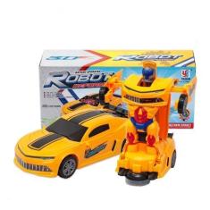 Imagem de Carro Vira Robo C/ Som Luz Carrinho Bmw Brinquedo - Dropninja